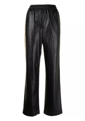 Goen.J faux-leather lounge trousers - Black