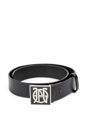 Jean Paul Gaultier Pre-Owned 2000s logo-buckle belt - Black