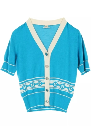 Hermès Pre-Owned 2010s Chaine d'Ancre cashmere cardigan - Blue