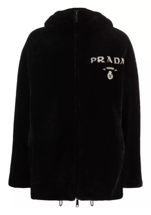 Prada reversible shearling jacket - Black
