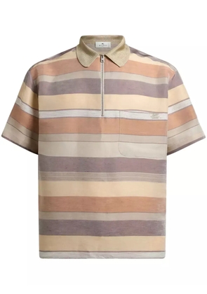 ETRO striped polo shirt - Neutrals