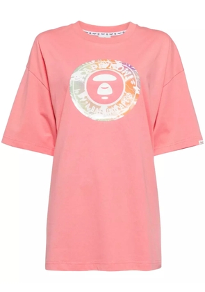AAPE BY *A BATHING APE® graphic-print cotton T-shirt - Pink