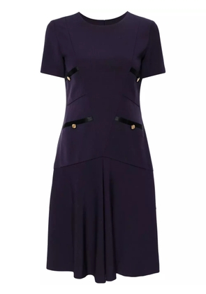 CHANEL Pre-Owned 2000s drop waist flared hem dress - Purple