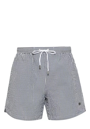 BOSS Velvetfish striped swim shorts - Blue
