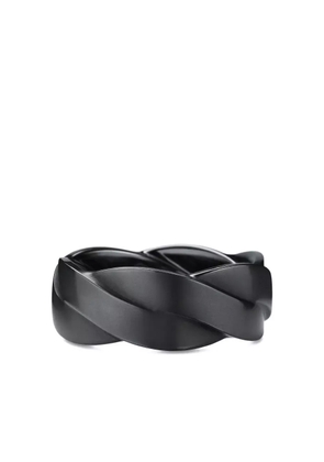 David Yurman DY Helios band ring (9mm) - Black
