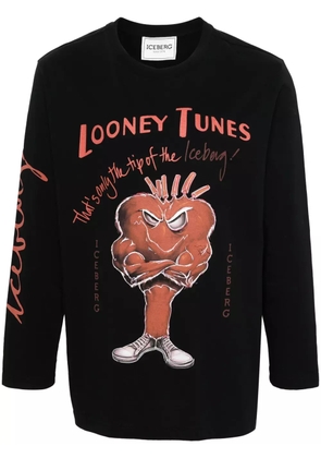 Iceberg cartoon-print cotton T-shirt - Black