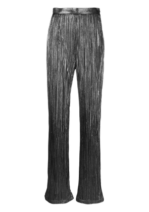 STYLAND pleated satin straight trousers - Grey
