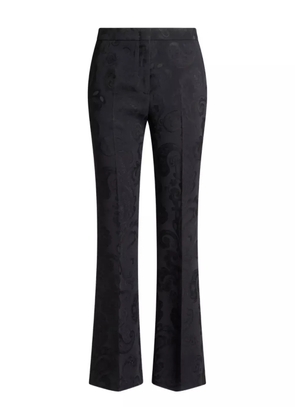 ETRO jacquard flared trousers - Black