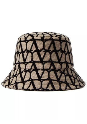 Valentino Garavani Toile Iconographe bucket hat - Neutrals