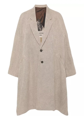 Ziggy Chen linen coat - Neutrals