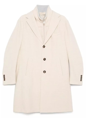 Eleventy single-breasted coat - Neutrals