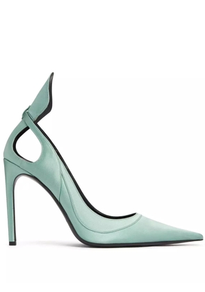 Nina Ricci 105mm satin pumps - Blue