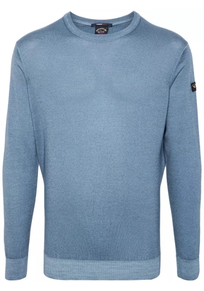 Paul & Shark garment-dyed wool sweater - Blue