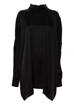 Rick Owens Tabard satin blouse - Black