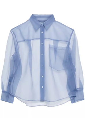 JNBY oversized sheer shirt - Blue