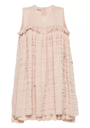 Baruni ruffled mini dress - Neutrals