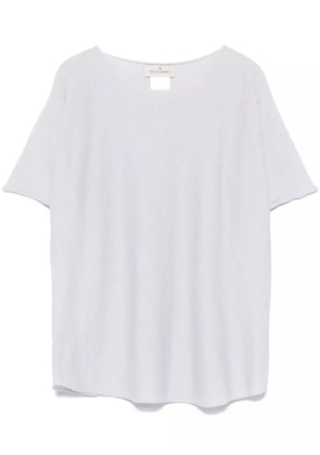 Bruno Manetti raw-cut T-shirt - Blue