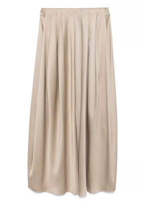 Giorgio Armani pleated maxi skirt - Neutrals