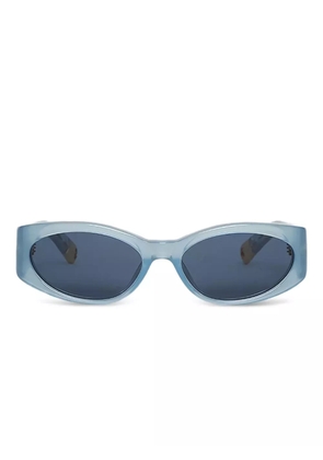 Linda Farrow x Jacquemus oval sunglasses - Blue