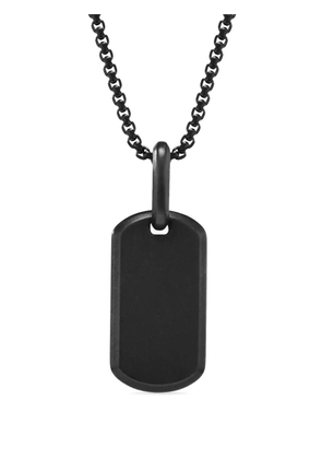 David Yurman Chevron tag (21mm) - Black