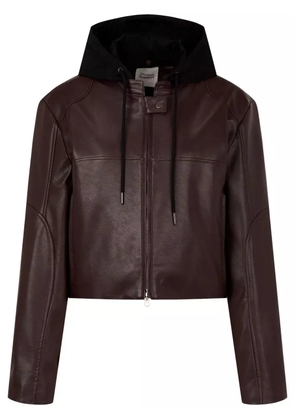TOMBOY faux-leather jacket - Brown