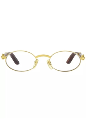 Cartier 1990-2000s oval-frame sunglasses - Gold
