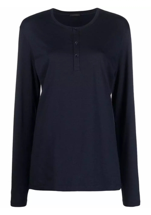La Perla long-sleeve pajama top - Blue