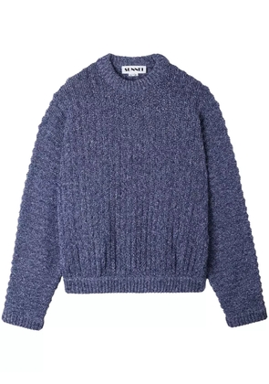 Sunnei brushed-finish jumper - Blue