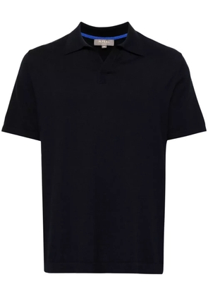 N.Peal fine-knit polo shirt - Blue