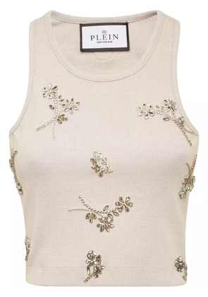 Philipp Plein Flowers tank top - Neutrals