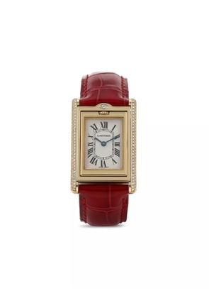 Cartier 1990s pre-owned Tank Basculante 36mm - White