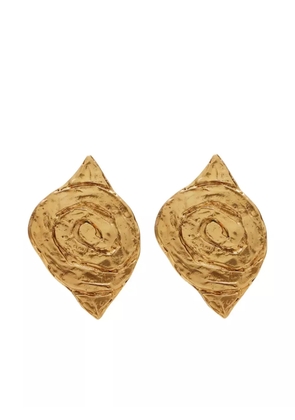 Saint Laurent Pre-Owned Leaf clip-on earrings - Gold