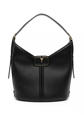 Valentino Garavani VLogo leather shoulder bag - Black