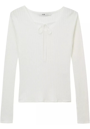 b+ab ribbed-knit top - White