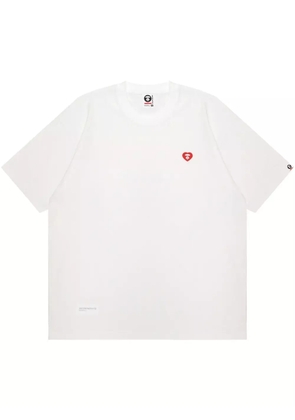AAPE BY *A BATHING APE® raised-logo T-shirt - White