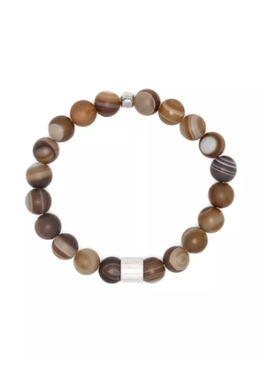 Tateossian agate beaded bracelet - Brown