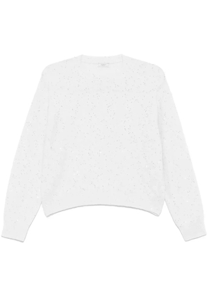 Peserico sequin-embellished sweater - White