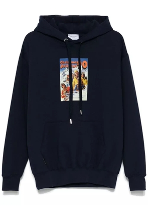 Family First graphic-print hoodie - Blue