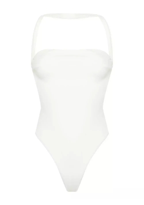 GCDS Couture halterneck swimsuit - White