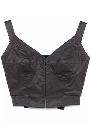 Elena Velez bustier-style top - Grey