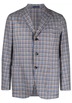 SARTORIO NAPOLI plaid-check single-breasted blazer - Grey