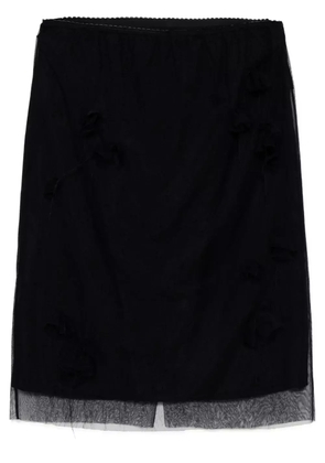 JNBY Gauze pencil-waist skirt - Black