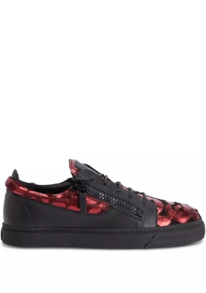 Giuseppe Zanotti Frankie double-zip low-top sneakers - Red