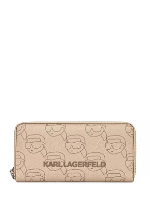Karl Lagerfeld Ikon Mono CC wallet - Neutrals