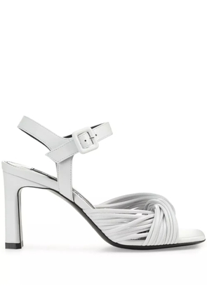 Sergio Rossi sr Akida 80mm leather sandals - White