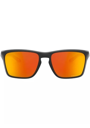 Oakley Sylas mirrored wayfarer-frame sunglasses - Black
