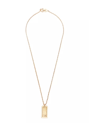 Christian Dior Pre-Owned logo-plaque pendant necklace - Gold
