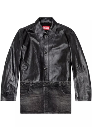 Diesel L-Bretch leather jacket - Black