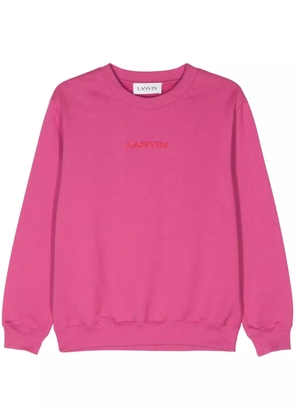 Lanvin logo-embroidered sweatshirt - Pink