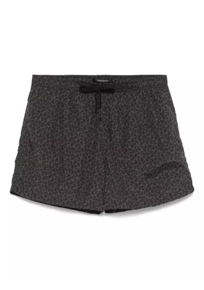 Tagliatore printed swim shorts - Black